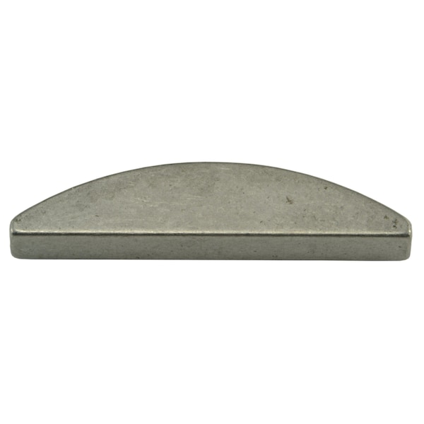Midwest Fastener Woodruff Key, 3/16 x 1-3/8 in Key Size, 126 SAE Number, Steel Zinc, 6 PK 73208 - main
